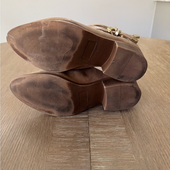 Seychelles Scoundrel Learher Taupe Ankle Booties Sz 7 - Picture 3 of 12